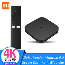 Original Global Xiaomi Mi TV Box S 4K Ultra HD Android TV 9.0 HDR 2G 8G WiFi Google Cast Netflix Smart TV Mi Box 4 Media Player 2024 - buy cheap