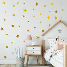 Self-adhesive Golden Stars Wall Stickers for Kids room Bedroom Wall Decor DIY Vinyl Decals Home Decoration Sticker Murals 2024 - buy cheap