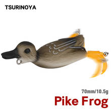 TSURINOYA Pike Frog Fishing Lure Duck Soft Lure LY24 7cm 10.5g Spinner Bait Topwater Floating Bionic Swimbait Bass Snakehead 2024 - buy cheap