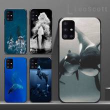 Funda de teléfono para Samsung, carcasa de teléfono de ballena mata Orca para Samsung A40, A31, A50, A51, A71, A20E, A20S, S8, S9, S10, S20 Plus, note 20 ultra 2024 - compra barato