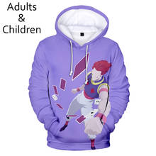 Fashion 3D printed Comic Hisoka Hoodies Sweatshirts Men Women Hoodie Autumn Hooded Kids 3D Hisoka boys girls Purple pullovers 2024 - buy cheap