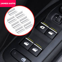 Jameo Auto ABS Chrome Car Windows Lifter Control Button Cover Trim for Peugeot 5008 2017 2018 2019 2020 2021 Accessories 2024 - buy cheap