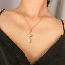 New fashion personality snake thin chain snake pendant necklace ladies gift punk wind clavicle necklace neck collar jewelry 2024 - buy cheap