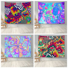 Psychedelic Tapestry Trippy Wall Hanging Blanket Home Decor Wall Tapestry Bedroom Art Decor for Living Room College Dorm 2024 - buy cheap