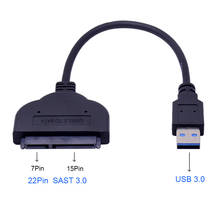 Adapter SATA III usb 3.0 3.1 cable 22pin converter external 2.5" SSD hard disk 2024 - buy cheap