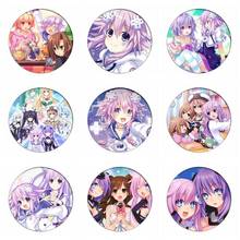 Hiperdimensão neptunia cosplay emblemas neptuno broche ícone noire coleção sacos de peito para mochilas roupas 2024 - compre barato