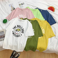 Printed Short Sleeve T-Shirts Women Summer Loose Casual  Tees O-Neck Basis Tops Harajuku Girls Coupon T-Shirts M-2XL 2024 - buy cheap