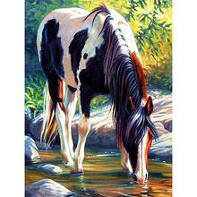 Horse Animal DIY Embroidery Cross Stitch 11CT Kits Needlework Craft Set Printed Canvas Cotton Thread Home     Dropshipping 2024 - buy cheap