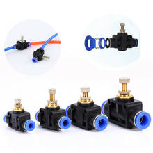 5pcs Pneumatic Throttle Valve 4mm 6mm 8mm 10mm 12mm OD Hose Tube Air Gas Flow Speed Control Adjustable Push In Connector Fitting 2024 - buy cheap