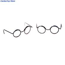 2PCS Fashion Round Frame Lensless Retro cool doll glasses for BJD Doll 1/6 30cm Doll Accessories 2024 - buy cheap