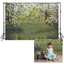 HUAYI-fondo fotográfico para recién nacidos, telón de fondo para fotografía de bebé y niño, estudio de primavera, flores de cerezo, bosque, día de Pascua, US236 2024 - compra barato