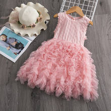 Кружевное платье для маленьких девочек От 2 до 5 лет платья для маленьких девочек на день рождения Vestido, платье принцессы, одежда для детской вечеринки, летняя одежда для девочек 2024 - купить недорого