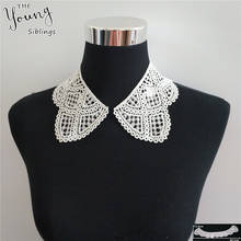 Hot Sale White Hollow out Embroidered Lace Applique Neckline lace collar DIY Craft Sewing Supplies Accessories 1pcs sell YL1498 2024 - buy cheap