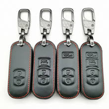 Remote Smart Car Leather Key Cover For Mazda 2 3 5 6 8 Cx3 Cx4 Cx5 Cx7 Cx9 M2 M3 M5 M6 Case 2/3/4 Button Accessories 2024 - buy cheap
