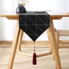 European Style Table Runner Modern Tea Table TV Cabinet Dust-proof Table Cloth Geometric Runners for Party Home Decoration 2024 - buy cheap