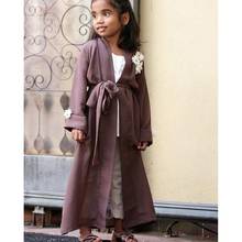 Kids Abaya Kimono Mujer Muslim Fashion Cardigan Hijab Dress Turkish Islamic Clothing For Women Kaftan Dubai Robe Femme Musulmane 2024 - buy cheap