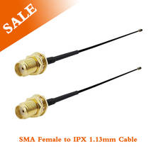 Conector hembra SMA a UFL U.FL IPX IPEX Mini PCI 1,13, Cable Coaxial chapado en oro SMA hembra a Ufl/Ipx, 5-20CM, 5 uds. 2024 - compra barato