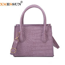 XMESSUN New Crocodile Pattern Handbags High Quality Women Fashion Shoulder Messenger Bag Female Trendy Design Retro Travel Tote 2024 - buy cheap