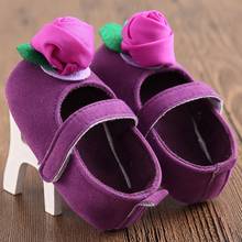 Newborn girl solid color embossed rose soft cotton toddler shoes 2024 - buy cheap