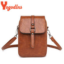 Yogodlns Small Crossbody Bag Women PU Leather Shoulder Bag Multi-Function Handbag Small Square Bag BrandPhone Messenger Purse 2024 - buy cheap
