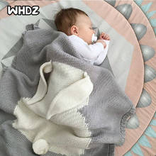 Baby Blankets Swaddle Baby Wrap Knitted Blanket For Kid Rabbit Cartoon Plaid Infant Toddler Bedding Baby room decoration 2024 - buy cheap
