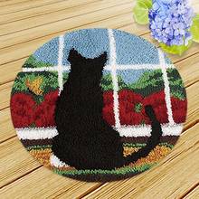 Cute Cats cross-stitch kits Latch hook rug kits embroidery stair carpet mats Stitch threads Carpet embroidery yarn for knitting 2024 - buy cheap