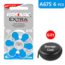 Baterías de audífono tamaño 675 za Rayovac Extra avanzado, paquete de 6,Blue Tab PR44 1,45 V tipo A675, amplificador de batería de aire de Zinc 2024 - compra barato
