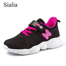 Sialia Girls Shoes For Kids Sneakers Children Casual Shoes Kids Sneakers Butterfly Breathable Mesh sapato infantil menina 2019 2024 - buy cheap