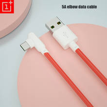 Cable de codo One Plus 5A de 0,3 M/1M/1,5 M/2M Warp Dash, línea de datos de 90 grados para 1 + Oneplus 8 8T 7 7T Pro 5 5T 3 Nord tipo N10 cable C 2024 - compra barato