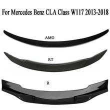 Car Carbon Fiber Rear Trunk Spoiler  For Mercedes Benz CLA class W117 2013 2014 2015 2016 2017 2018 R AMG RT Style 2024 - buy cheap