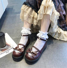 bowknot LOLITA Shoes JK Uniform Shoes PU Leather lolita Shoes B374 2024 - buy cheap