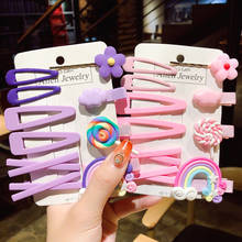 Children's Hairpins Set Korean 2022 New Ins Girl's Hair Clip Side Clip Baby BB Clip Fashion Barrettes Flower Fruit Hairgrip Gift 2024 - buy cheap