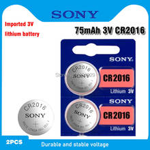 2PCS SONY CR2016 Cell Coin Button Batteries LM2016 BR2016 DL2016 CR 2016 3V Watch Themometer Coin Button Lithium Batteries 2024 - buy cheap