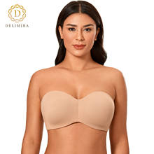 DELIMIRA sujetador sin tirantes para mujer de talla grande sujetadores con aro sin relleno Minimizer Multiway sujetador 2024 - compra barato