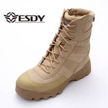 Botas militares do exército para homens, calçado masculino esportivo e tático para combate, tamanhos 38-45, inverno 2019 2024 - compre barato