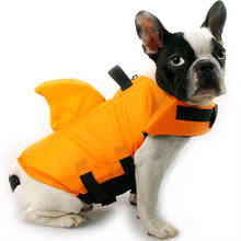 Chaleco salvavidas para perros, ropa de baño para mascotas, traje de baño para mascotas, abrigo para Bulldog, tiburón de verano 2024 - compra barato