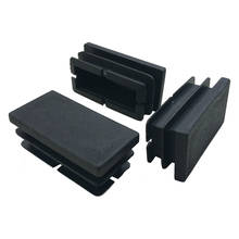 Tapas rectangulares de plástico negro, insertos de 8 uds, 20mm x 40mm 2024 - compra barato