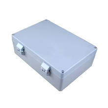 Caja de conexiones de aluminio impermeable, caja de instrumentos PCB, para proyectos electrónicos, con bisagras de 265x185x95mm 2024 - compra barato