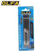 OLFA Japanese black blade 18mm wide 0.5mm thick coated with fluorine sharp and fast cutting 5 pieces LFB-5B is more labor-saving 2024 - buy cheap