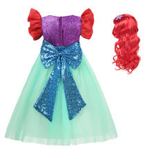 Baby Girl Princess Dress Little Mermaid Halloween Party Cosplay Costume Sequins Fancy Dress up Clothing Children 2-10 Years Old 2024 - buy cheap