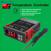 Incubadora de controle de temperatura digital com led, aquecedor e resfriador, 12v e 24v ac/dc 12v-72v ac 110v-220v 2024 - compre barato