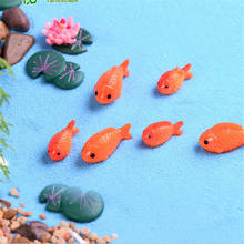 Miniature Fish Fairy lotus Leaves Miniatures Micro Landscaping Decor DIY Garden Home Decoration 2024 - buy cheap