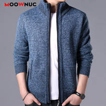 Sweaters 2020 Spring Male Fashion Cardigan Homme Mens clothes Thick Slim Fit Keep Warm Men Solid Smart Casual Sweaters MOOWNUC 2024 - buy cheap