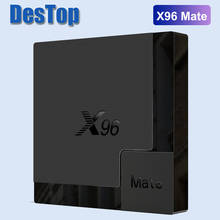 1 шт. X96 MATE H616 BT5.0 2,4G/5G Dual Wifi Smart Andriod 10.0 TV Box Youtube 4K 4G 32G/64G телеприставка 2024 - купить недорого