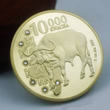 2015 Zambia Republic 1oz.999 African Buffalo 10000 Kwacha Gold Animal Commemorative Coin Souvenir Coins Metal 2024 - buy cheap