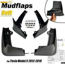 Premium Racing Mud Flaps For Tesla Model S 2012 - 2019 Mudflaps Splash Guards Mud Flap Mudguards Fender Front Rear 2024 - buy cheap