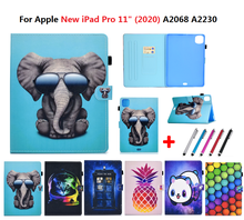 Auto Sleep Wake Up Stand Tablet Case for New iPad Pro 11 2020 Coque Flip Cover for iPad Pro 11'' Case Back TPU Case Caqa + Pen 2024 - buy cheap
