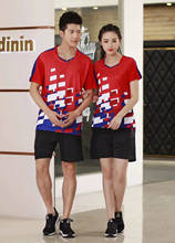 Quick Dry Tennis T-Shirt & Shorts For Men & Women Badminton Sports Suits Set Sweat Absorption Breathable ClothingL813SHC 2024 - buy cheap