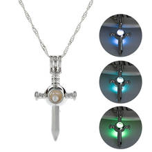 3 Color Luminous Cross Sword Punk Pendants Necklaces Glow in the Dark Vintage Necklace Fashion Punk Jewelry for Men Women Gifts 2024 - buy cheap