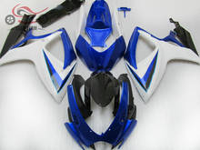 Injection mold Chinese Fairings for SUZUKI 2006 2007 GSXR 600 750 K6 white blue motorcycle fairing parts GSXR600 GSXR750 06 07 2024 - buy cheap